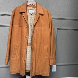 Wilson Leather M. Julian crafted  Suede Coat. Quilted lining, supple to touch